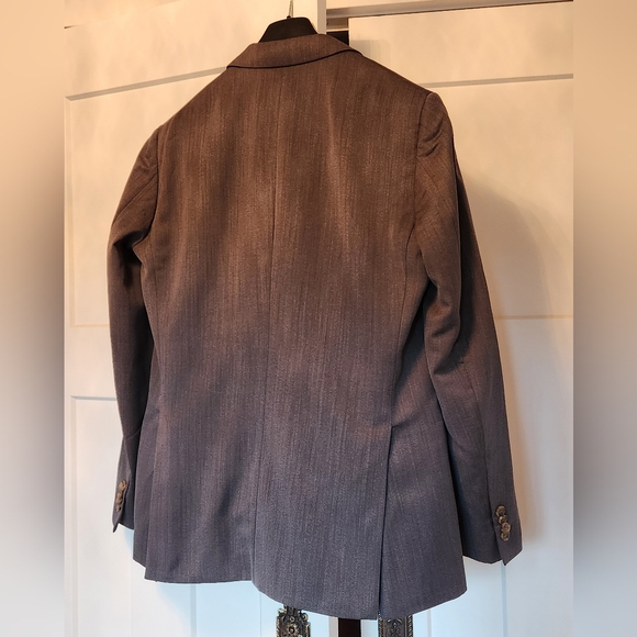 Indochino Mens Gray Wool Suit Jacket Blazer sz 40 Pants sz 34 Dress Work Wedding - Picture 11 of 14